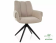 Стул SIGNAL GIO t.251 светло-бежевый/черный, поворотный