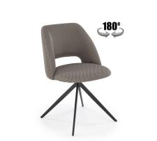 Стул HALMAR K546 серый/черный, поворотный