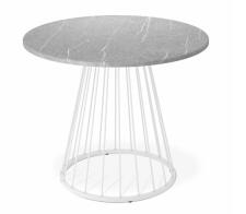 Стол Sheffilton SHT-TU85/TT90 МДФ белый муар/серый мрамор