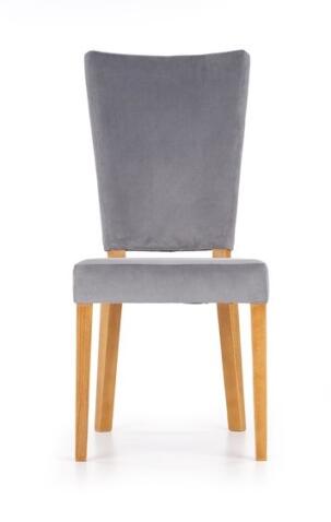 Стул HALMAR ROIS дуб медовый/серый