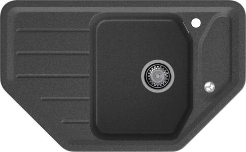 Кухонная мойка GRANFEST CORNER C-800E графит