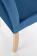 Стул HALMAR CLARION Monolith 77 синий/дуб медовый