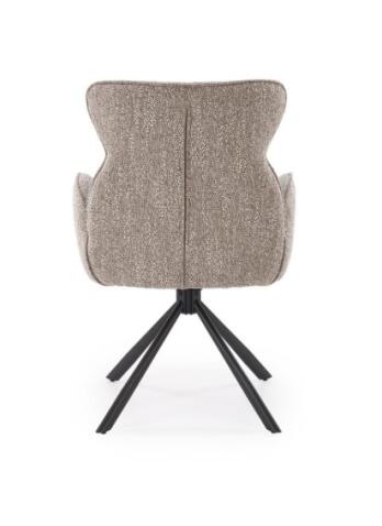Стул HALMAR K571 темно-бежевый/черный, поворотный