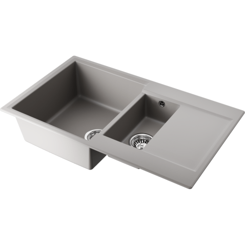 Кухонная мойка Omoikiri Daisen 86-2-GR Artgranit/leningrad grey