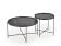 Комплект HALMAR JULIETA (2 стола журнальных) черный мрамор/черный
