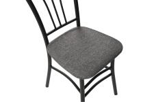 Стул ВВР Трилогия серый/черный, рогожка