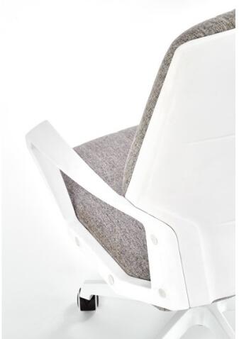 Кресло компьютерное HALMAR SPIN 2 белый/светло-серый