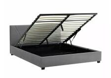 Кровать SIGNAL COLUMBIA Velvet tap. 192 серый, 160/200