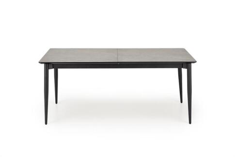 Стол обеденный HALMAR CHARLES серый мрамор/черный 180-260/90
