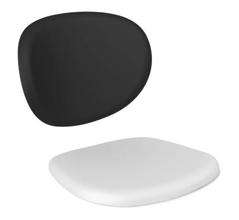 Сидение и спинка Sheffilton SHT-SB180/ST180 черный/белый