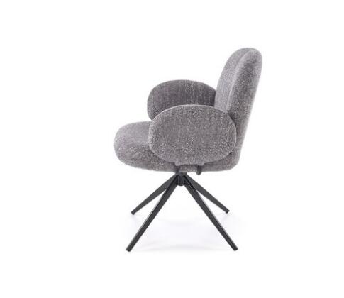 Стул HALMAR K568 серый/черный, поворотный