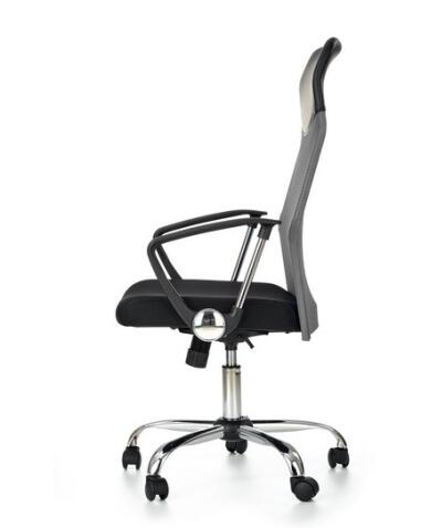 Кресло компьютерное HALMAR VIRE пепел/хром