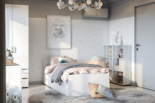 Стеллаж NN Мебель (МС Токио) Белый текстурный