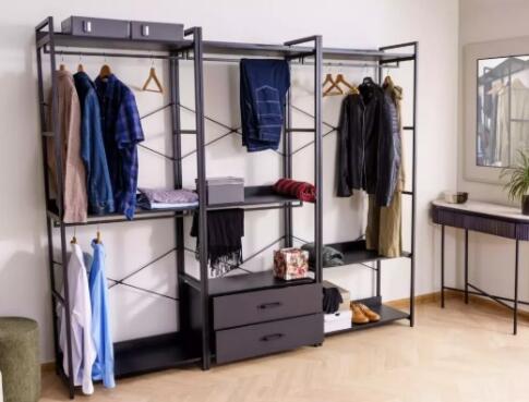 Стеллаж SIGNAL RIN A черный 200/80