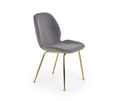 Стул HALMAR K381 серый/золотой