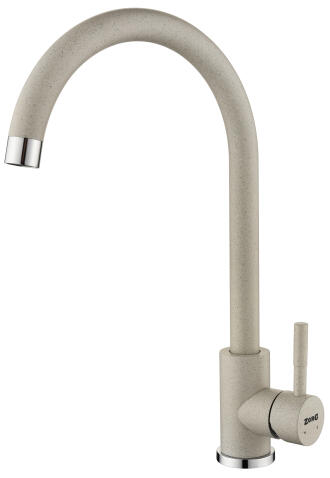 Смеситель для кухни ZORG LIBRIS серый жемчуг