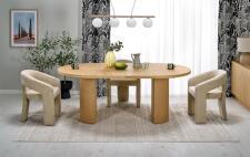 Стол обеденный HALMAR GARIBALDI дуб натуральный 120-200/120