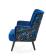 Кресло HALMAR PAGONI Bluvel 86 темно-синий/черный