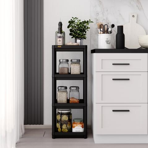 Стеллаж Sheffilton SHT-SS25-4 черный