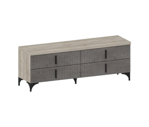 Тумба САНТАН Шер ТБ-3304 Дуб серый/Айронвуд серебро