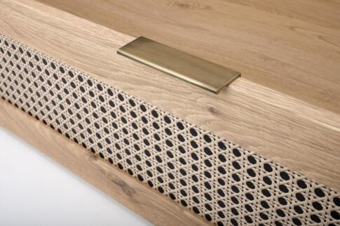 Кровать HALMAR BORNEO LOZ-160 дуб артизан/черный, 160/200