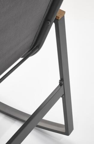 Кресло-качалка HALMAR ZLATAN темно-серый/светло-серый