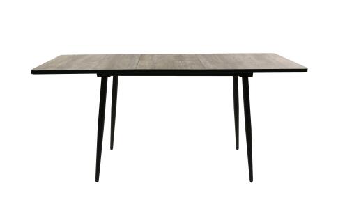 Стол ВВР Миллер сосна пандероса/черный №2, Пластик 120-160/80