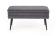 Скамья HALMAR VELVA серый/черный