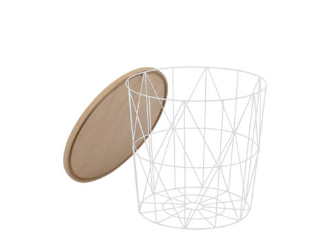 Стол журнальный HALMAR MARIFFA натуральный/белый, 42/41