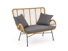 Софа HALMAR IKARO XL натуральный/черный