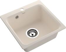 Кухонная мойка GRANFEST SMART SM-430 белый + сифон