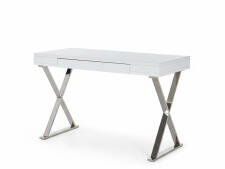 Стол компьютерный HALMAR B31 белый/хром