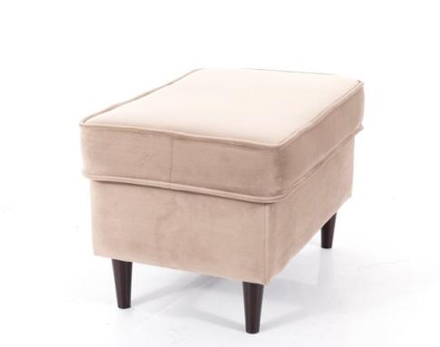 Пуф SIGNAL RON Velvet Bluvel 40 темно-бежевый/венге (P)