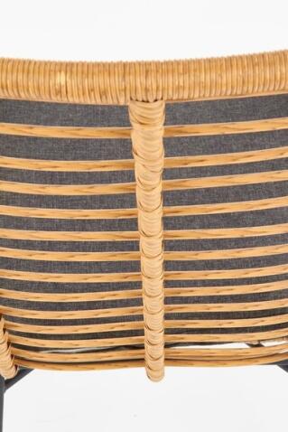 Кресло HALMAR IKARO натуральный/серый