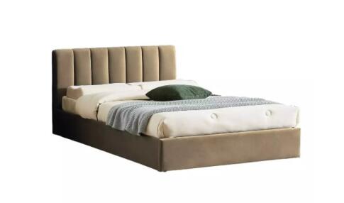 Кровать SIGNAL MONTREAL Velvet Bluvel 28 бежевый, 120/200