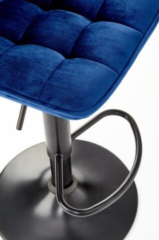 Стул барный HALMAR H95 темно-синий/черный