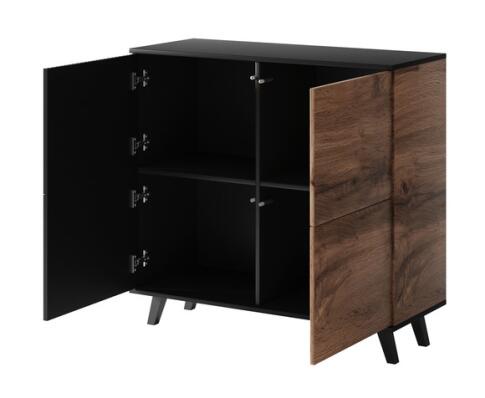 Комод HALMAR RANDOM KM-2 дуб вотан/черный