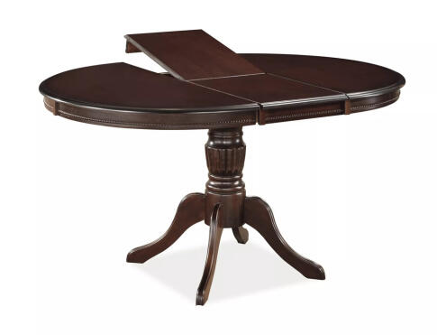 Стол обеденный SIGNAL OLIVIA темный орех/темный орех 106-141/106