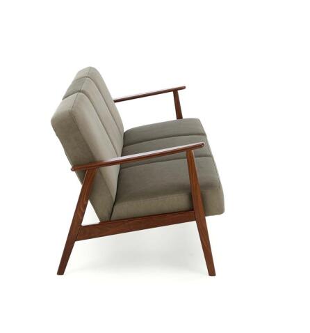 Диван HALMAR MILANO 3S tap. Castel 39 оливковый/орех