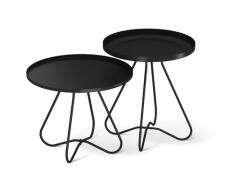 Стол журнальный Sheffilton SHT-CT3/CT3-2 артикул SHT-СЖ21 черный муар (комлект 2 шт.)