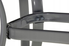 Стол обеденный HALMAR MOSLER прозрачный/темно-серый, 150/90/72