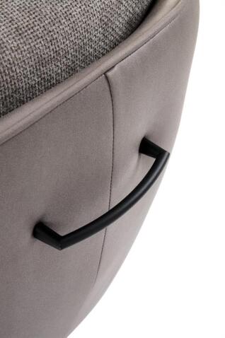 Стул HALMAR K554 серый/светло-серый/черный, поворотный