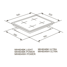 Варочная панель индукционная MEFERI MIH604BK MATT ULTRA