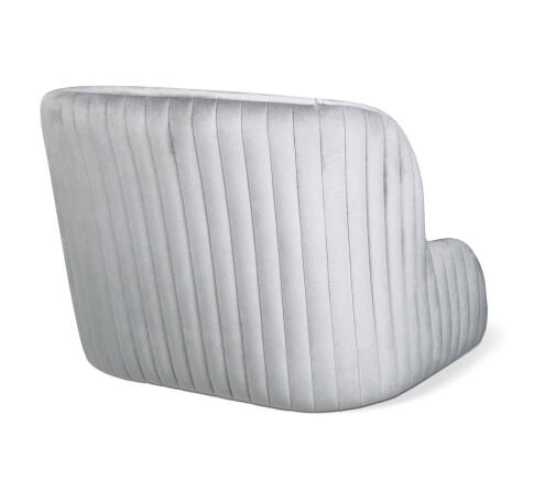 Стул барный SHT-ST39-1/S128 серое облако/хром/белый муар