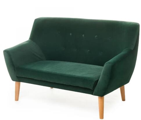 Диван SIGNAL NORDIC 2 Velvet Bluvel 78 зеленый/бук