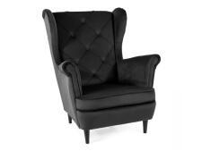 Кресло SIGNAL LADY Velvet Bluvel 19 черный/венге