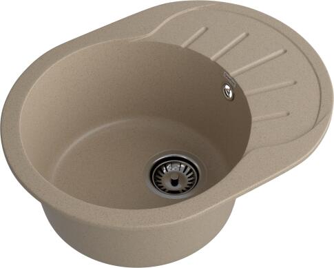Кухонная мойка GRANFEST RONDO R-580L песочный