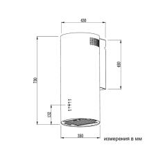 Вытяжка WEISSGAUFF Gracia 70 BL