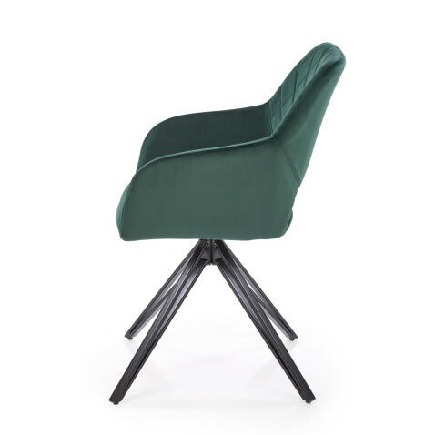 Стул HALMAR K535 зеленый/черный, поворотный