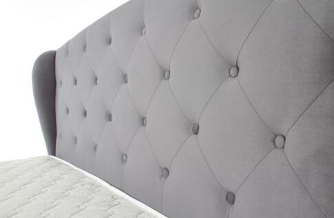 Кровать HALMAR SABRINA серый/орех, 160/200